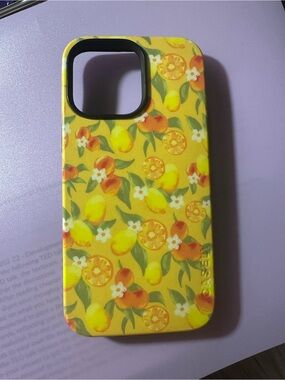Yellow Citrus Pattern Protective Phone Case - CASELY